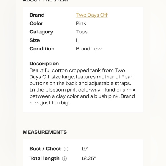 Two Days Off Indya Tank - Picture 7 of 7